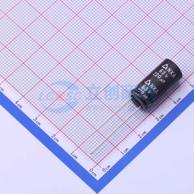 220uF ±20% 63V 【引线】实物图