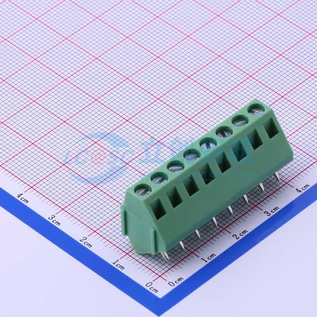 1x8P 5mm 直插 排数:1 每排P数:8【栅栏】实物图