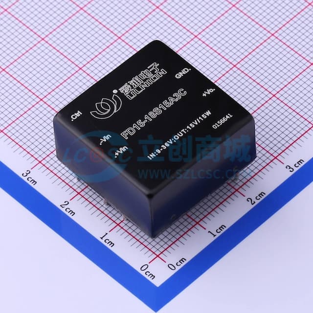 DC/DC模块电源，宽范围输入，15W输出功率【插件】实物图