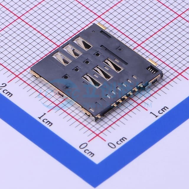 自弹式 MicroSIM卡 卡座实物图