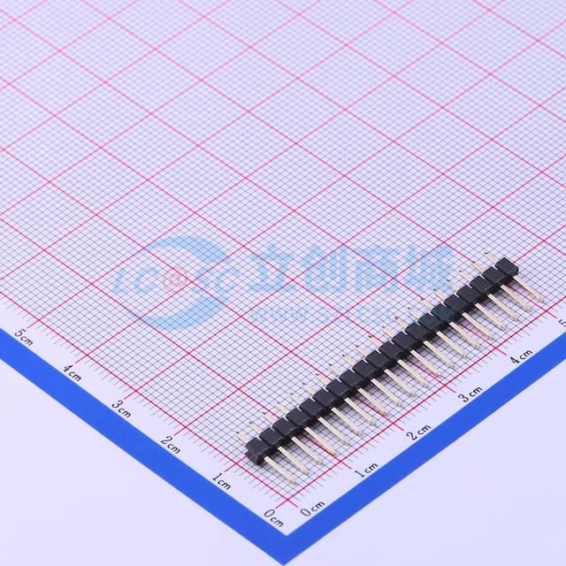 1x20P 间距:2.54mm 方针 直插 【排针】实物图