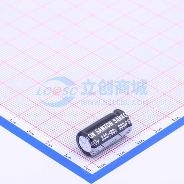 330uF ±20% 63V 【引线】实物图
