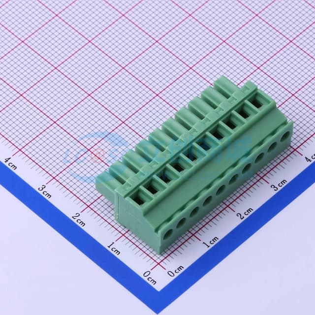 3.81mm 1x10P 排数:1 每排P数:10实物图