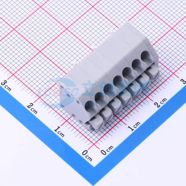 1x7P 3.5mm 每排P数:7 排数:1实物图