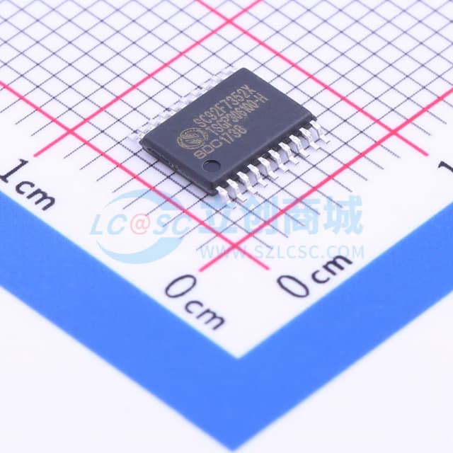 高速1T8051内核FlashMCU，8Kbytes Flash ROM，128 bytes独立EEPROM，12位ADC，6路8位PWM，3个定时器，UART实物图