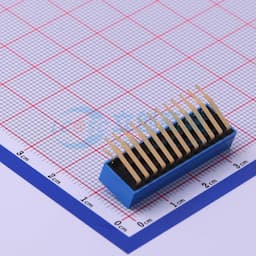 间距2.54mm 平拨,凸起式 12位拨码开关 【插件】缩略图