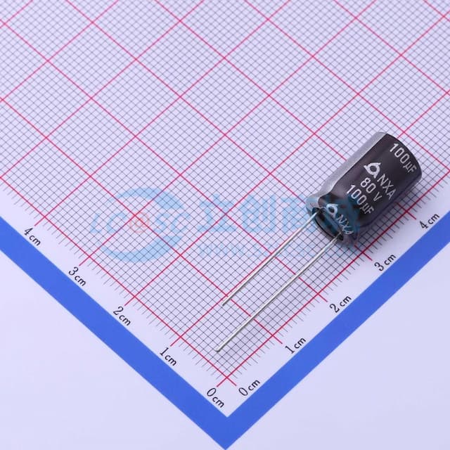 100uF ±20% 80V 【引线】实物图