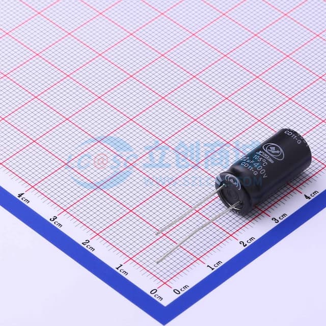 22uF ±20% 400V 【引线】实物图
