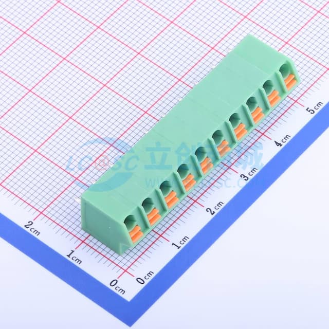 1x10P 5mm 每排P数:10 排数:1 【插件】实物图