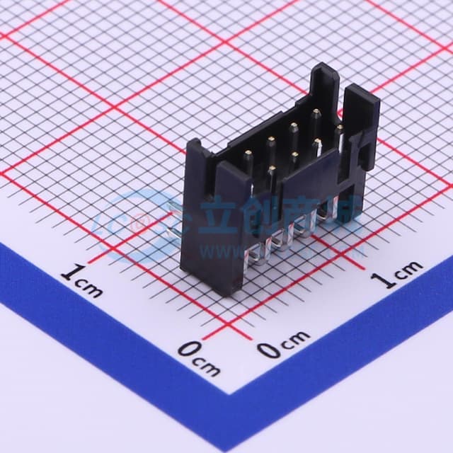 2x5P 间距:2mm 弯插 【插件】实物图