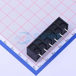 7.62mm 1x6P 每排P数:6 排数:1 直针 边脚【插件】缩略图