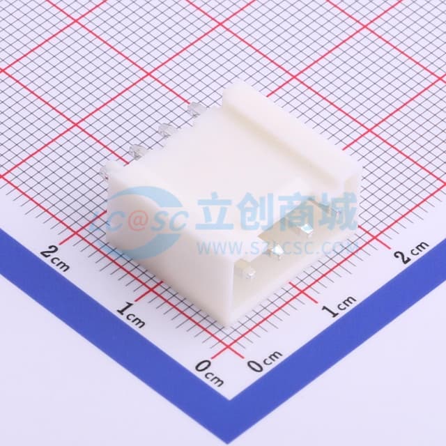 1x4P 间距:3.96mm 直插 系列:VH 【插件】实物图