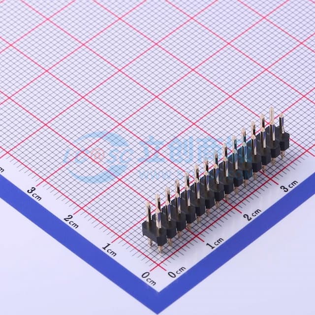 2x14P 间距:2.54mm 方针 【排针】实物图