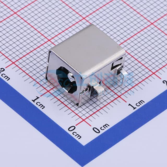 DC电源插座 内径:2.5mm 外径:6mm 【插件】实物图