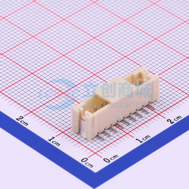1x9P 间距:2mm 立贴 系列:PH实物图