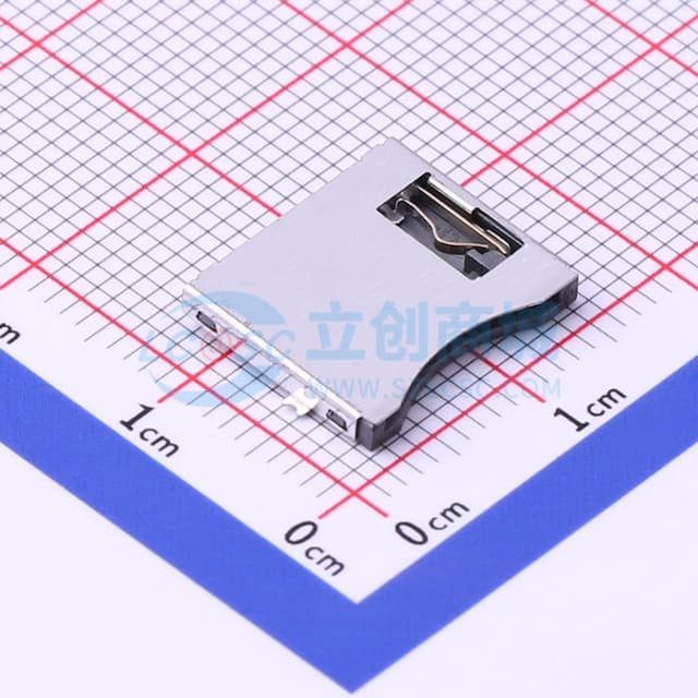 拔插式 MicroSD卡(TF卡) 卡座实物图