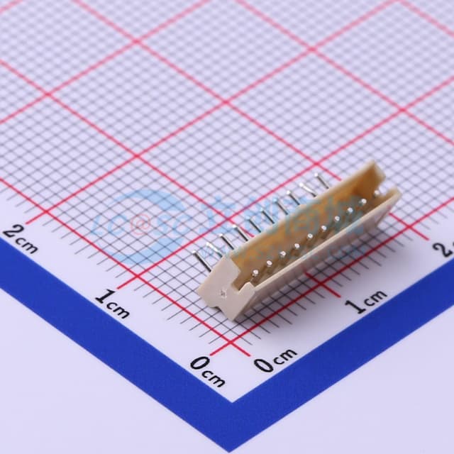 1x10P 间距:1.5mm 弯插【插件】实物图