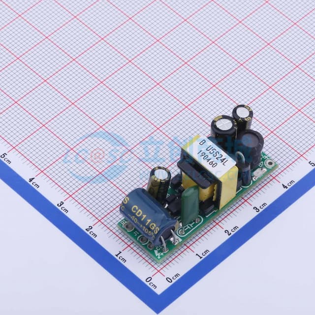 ESHION(禹舜)裸板开关电源 24V200mA电源模块(输入输出留孔) 【插件】实物图