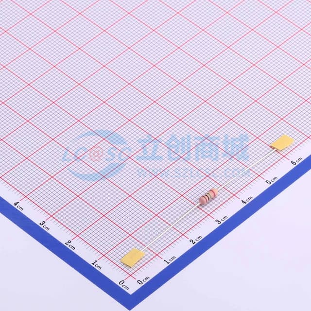 粉色漆 玻璃釉电阻 1MΩ ±2% 250mW实物图