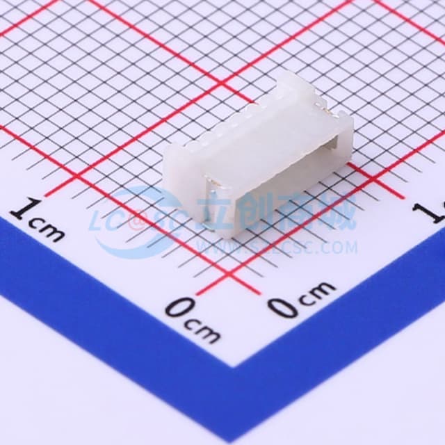 1x7P 间距:1mm 卧贴实物图