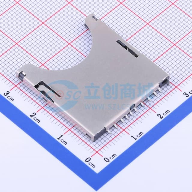 自弹式 标准SD卡 卡座实物图