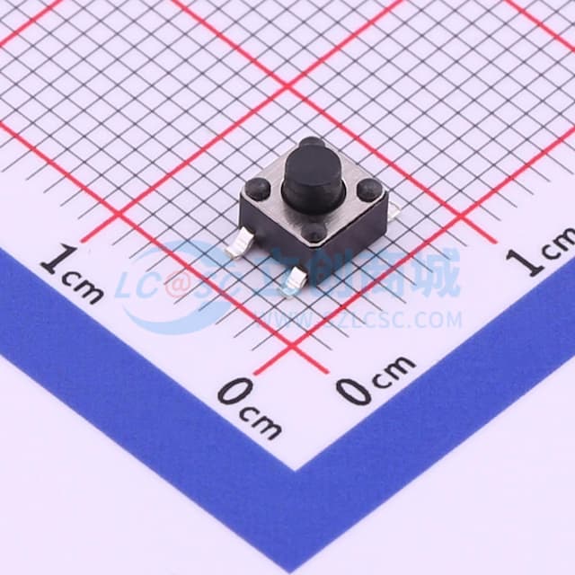 4.5*4.5*4.3mm 立贴 轻触开关实物图