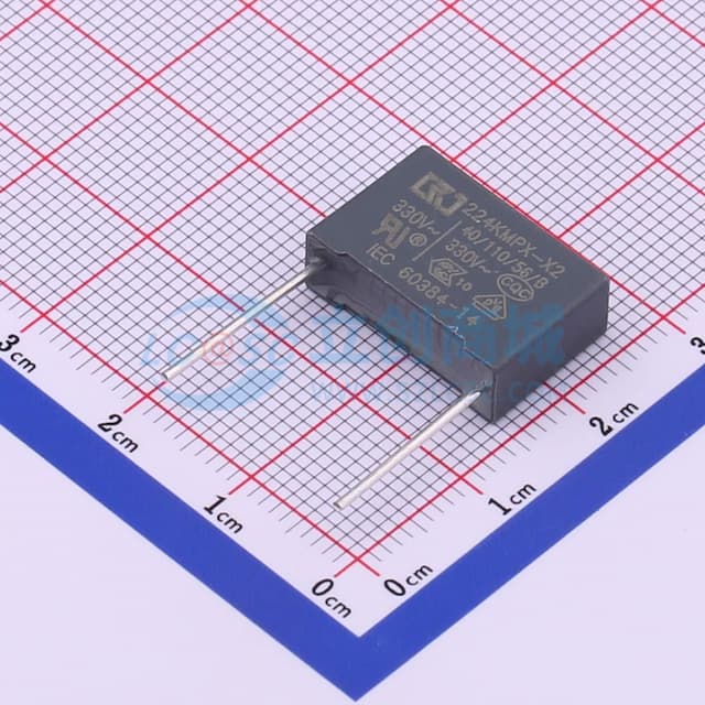 等级:X2 220nF ±10% 330V实物图