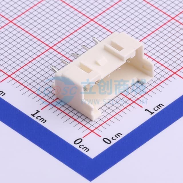 米黄 1x5P 间距:2.5mm 直插【插件】实物图