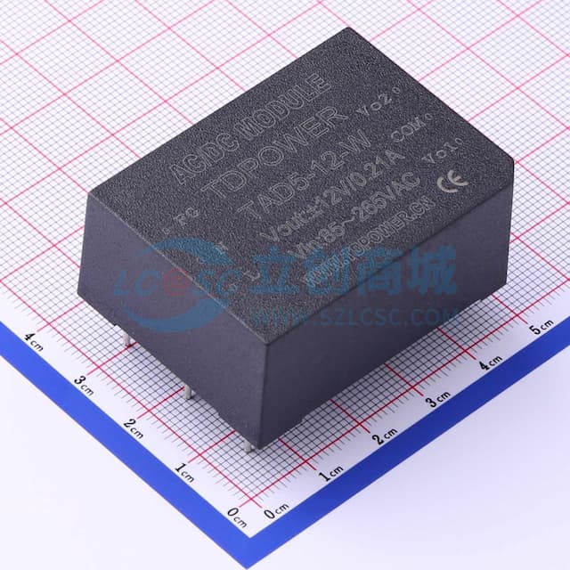 宽压输入85～265VAC，100～370VDC,47～400Hz，输出电压精度高，低纹波噪声，满载效率范围76%～83%的AC-DC电源模块 【电源】实物图