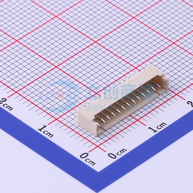 1x13P 间距:1.25mm 直插 【插件】实物图