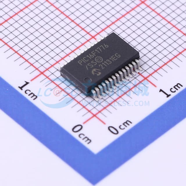 28引脚，8位闪存微控制器实物图