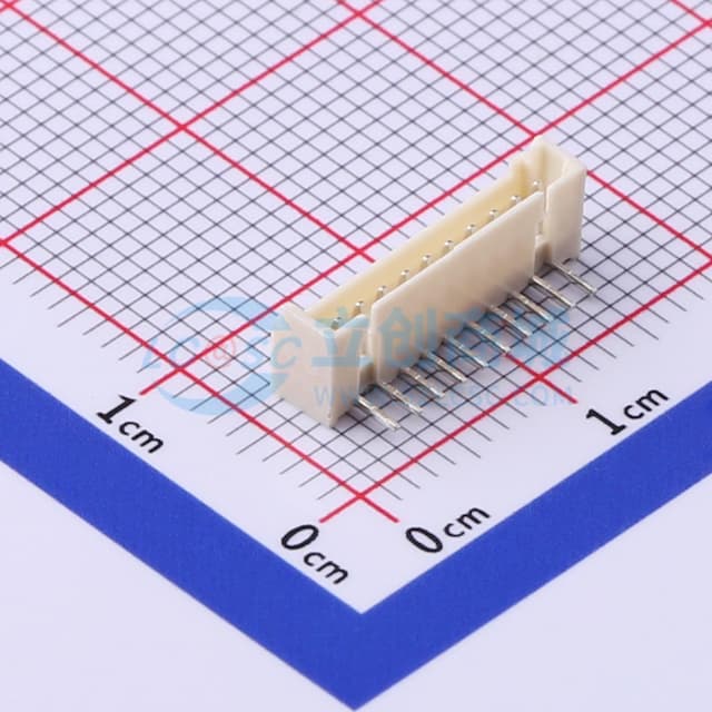 1x10P 间距:1.25mm 弯插 【插件】实物图