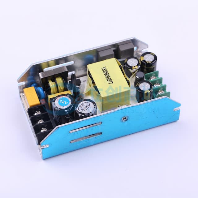 裸板开关电源，12V10A电源模块(输入输出带端子)实物图