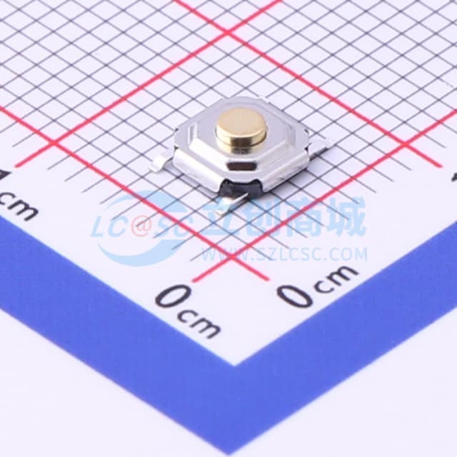 5.2*5.2*1.7mm 立贴 轻触开关实物图