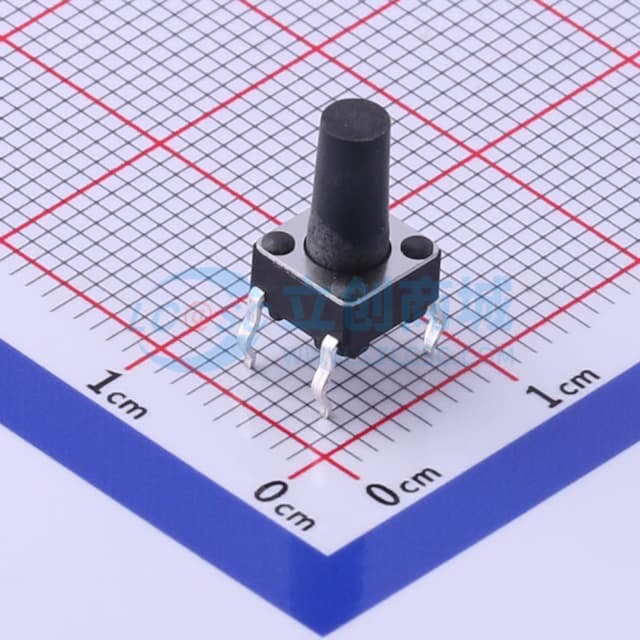 6*6*10.5mm 直插 轻触开关 【轻触】实物图