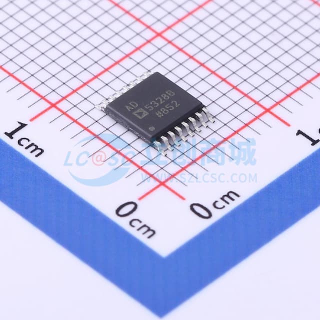 2.5 V至5.5 V、八通道、电压输出12位DAC，采用16引脚TSSOP封装实物图
