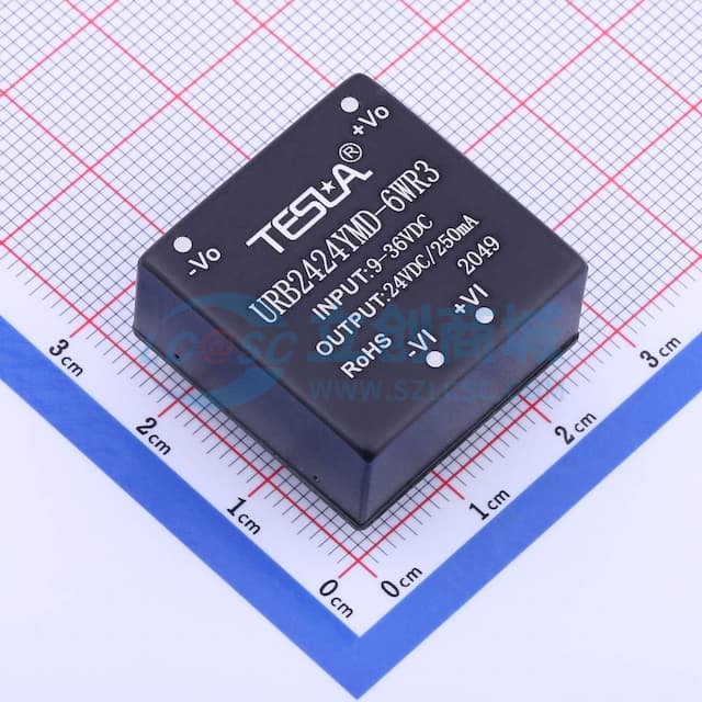 6W，超宽电压输入，隔离稳压正负双路/单路DIP封装，DC-DC模块电源【插件】实物图