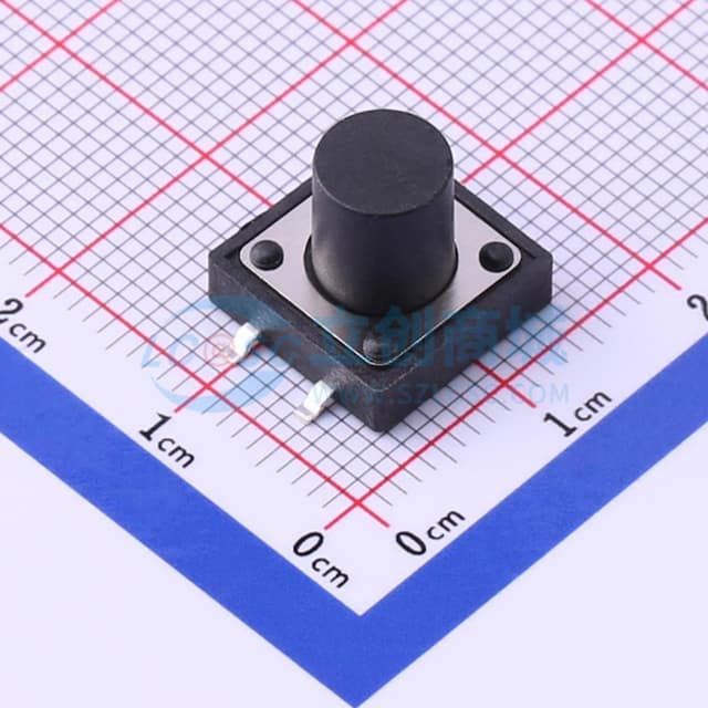 12*12*10.5mm 立贴 轻触开关实物图