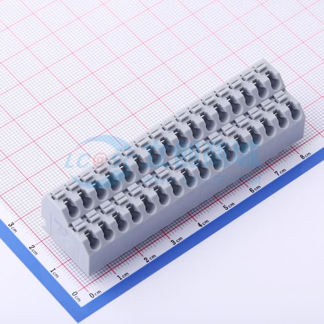 2x16P 5mm 每排P数:16 排数:2 【弹簧】实物图