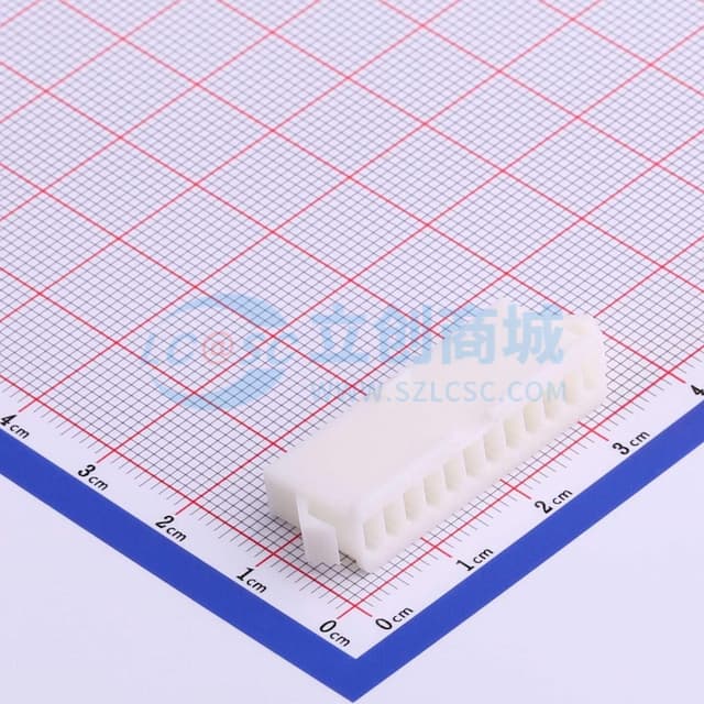 白色 2.5mm 1x12P实物图