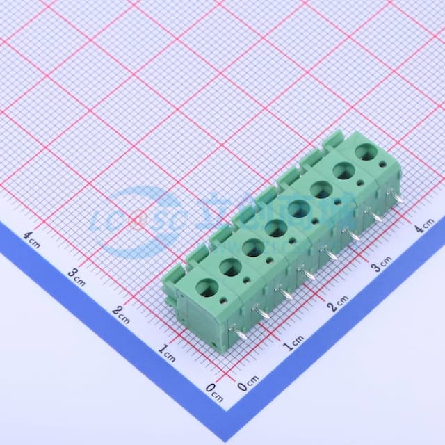 1x8P 5mm 每排P数:8 排数:1 【弹簧】实物图