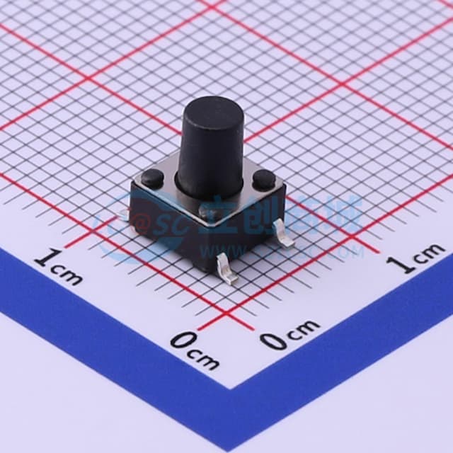 6*6*8mm 立贴 轻触开关实物图