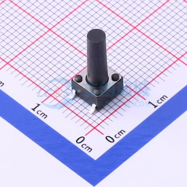 6*6*14mm 立贴 轻触开关实物图