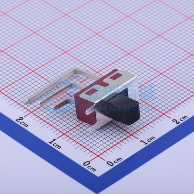 柄长6mm 弯插双档 滑动开关 【拨动】实物图