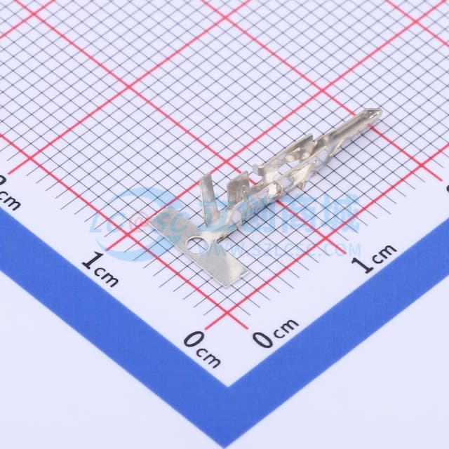 4.20mm 线对板连接器(MX5557)端子,公端,黄铜镀锡,超高脚#16~#22实物图