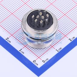 PLT航空插头 16开孔10芯反插插座缩略图