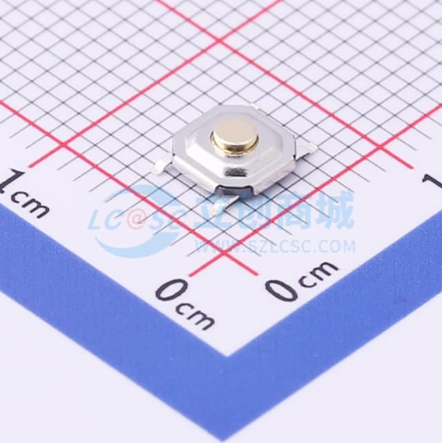 5.1*5.1*1.7mm 立贴 轻触开关实物图