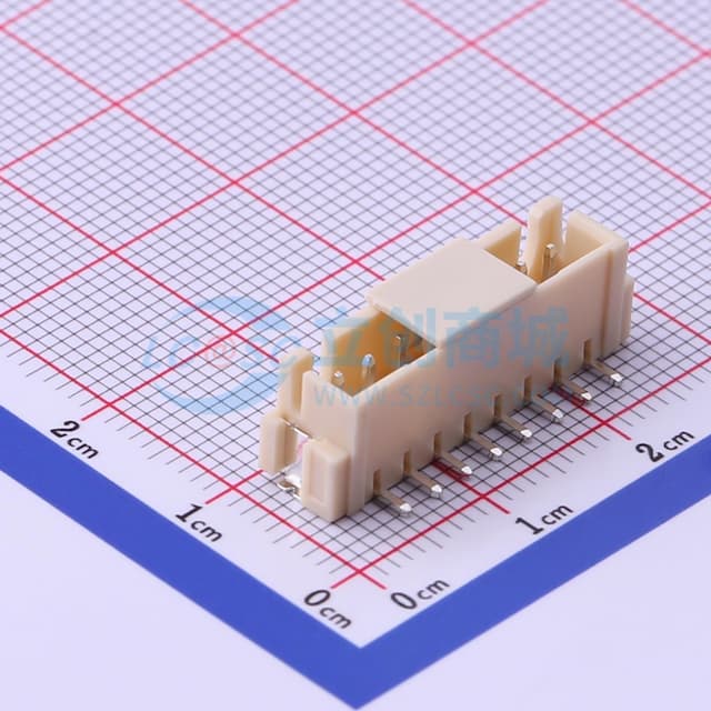 1x8P 间距:2.5mm 立贴实物图