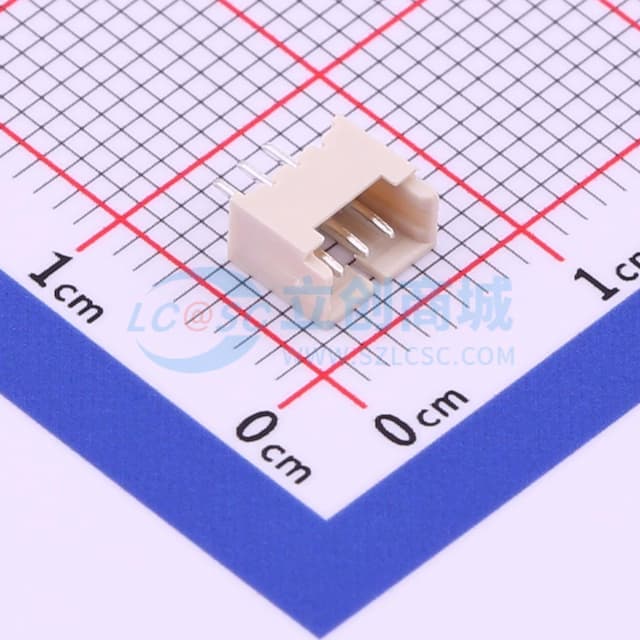 1x3P 间距:1.25mm 直插 【插件】实物图