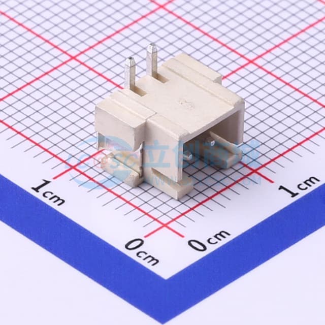 1x2P 间距:2.5mm 立贴 系列:XH实物图